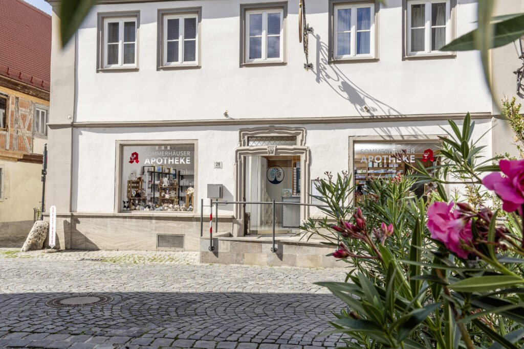 Filiale der Sommerhäuser-Apotheke von Außen